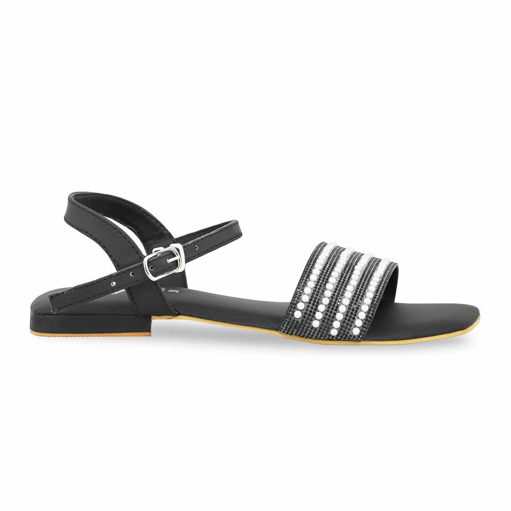 Black Fancy Sandal FN6069