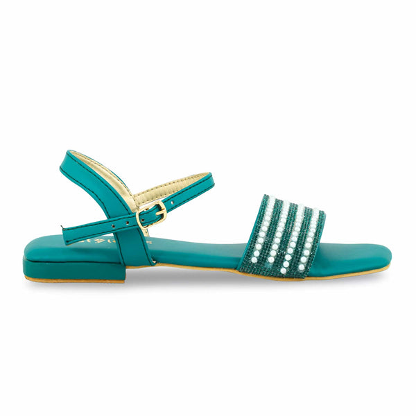 Green Fancy Sandal FN6069