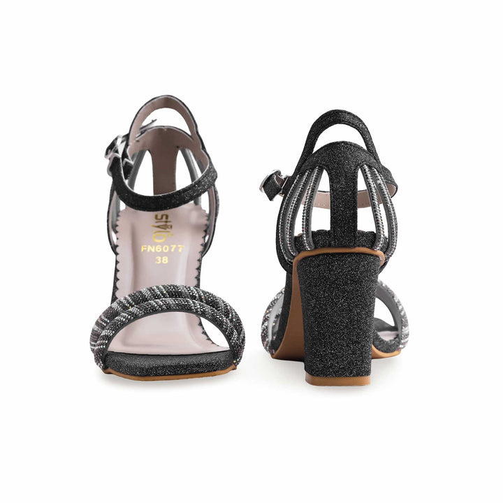 Black Fancy Sandal FN6077