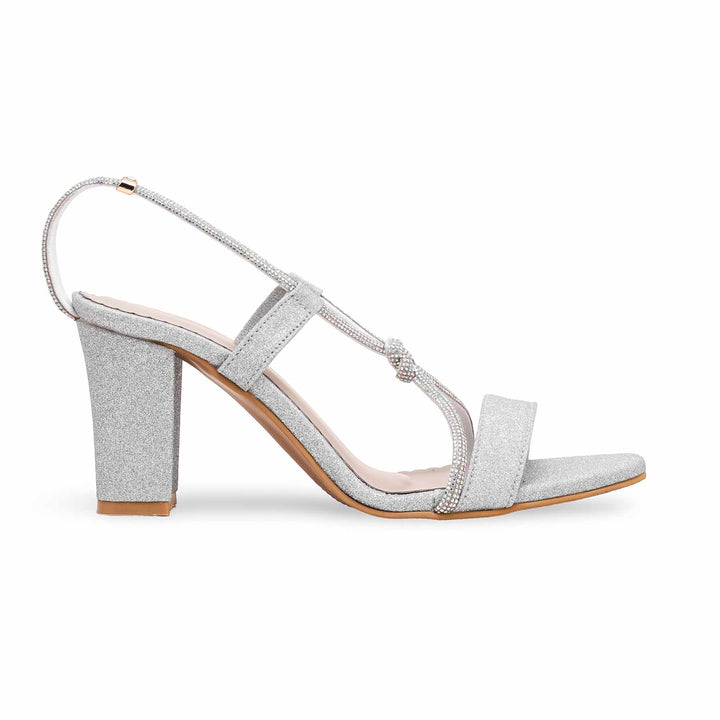 Silver Fancy Sandal FN6080