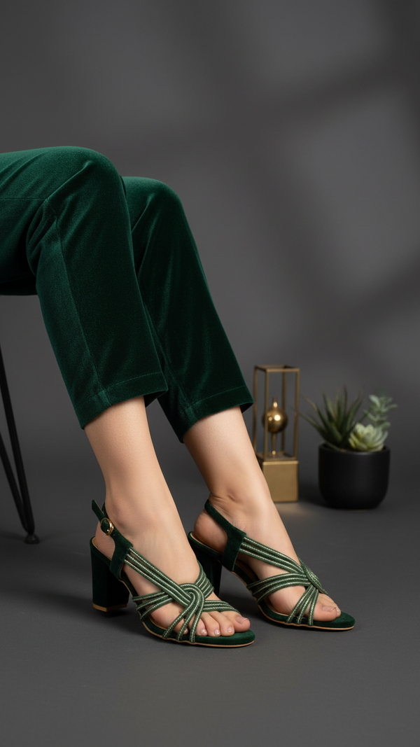 Seagreen Fancy Sandal For Women FN6082