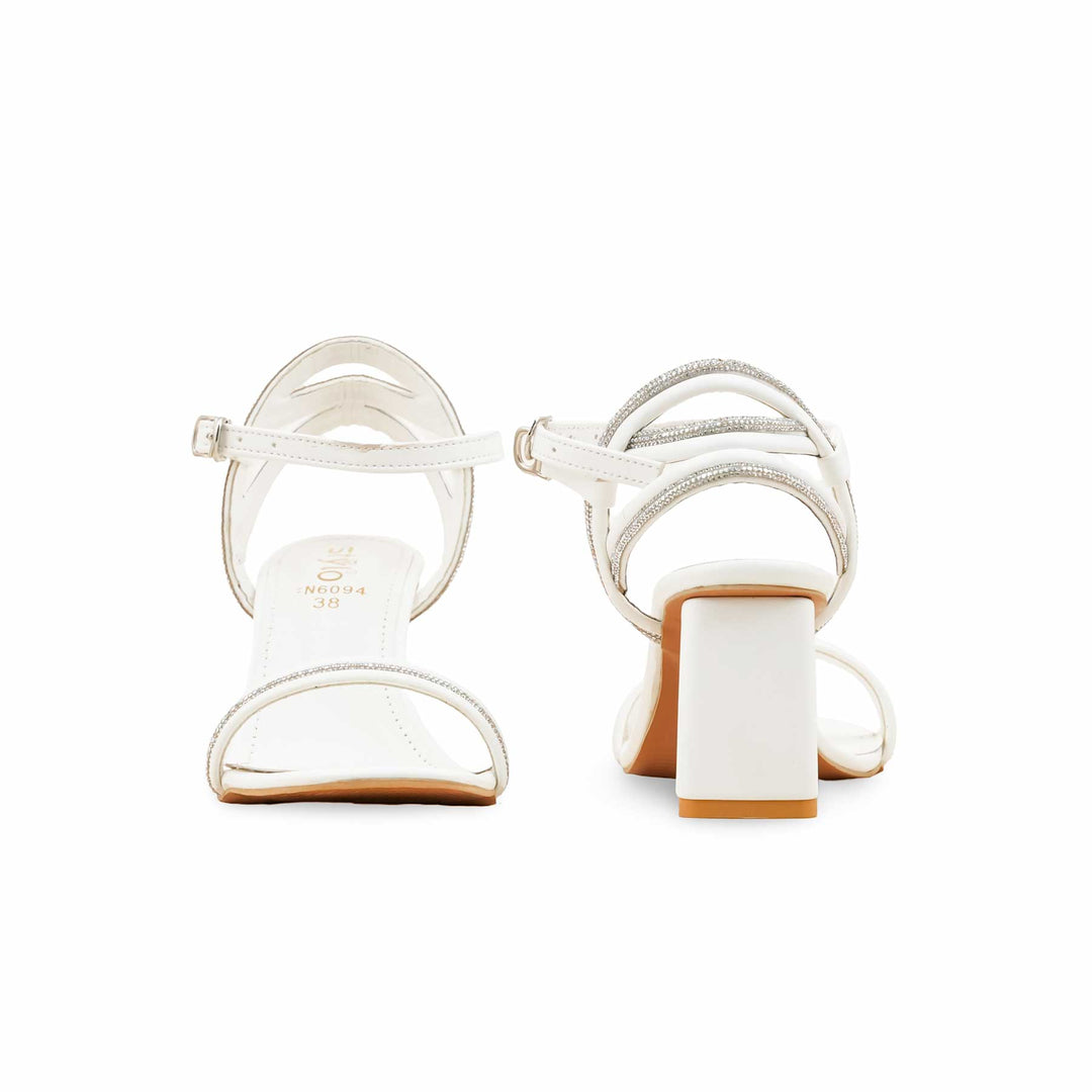 White Fancy Sandal For Women FN6094