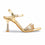 Golden Fancy Sandal For Ladies FN6100