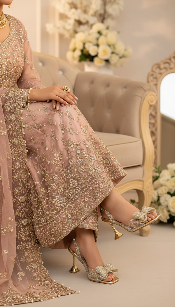 Golden Fancy Bridal Sandal FN6103