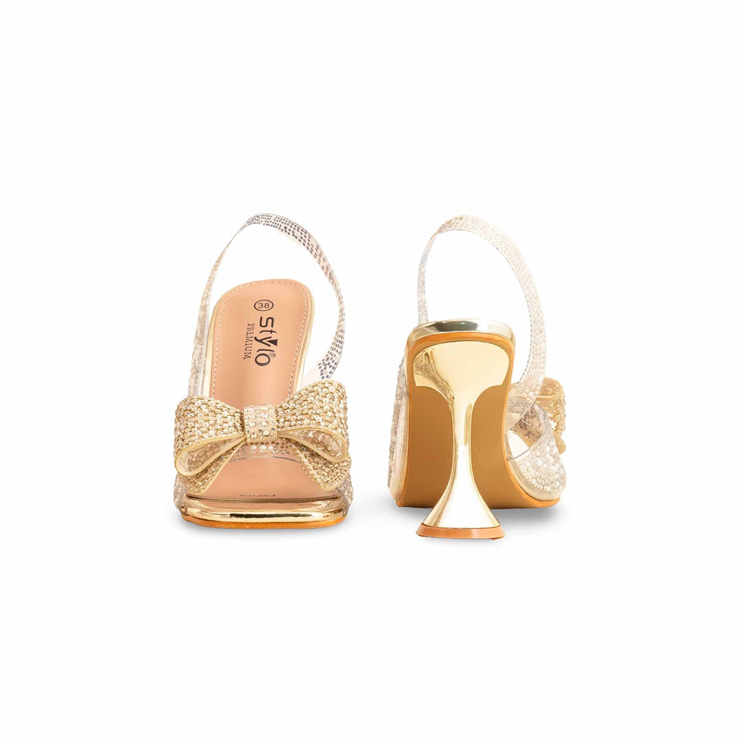 Golden Fancy Bridal Sandal For Women FN6103