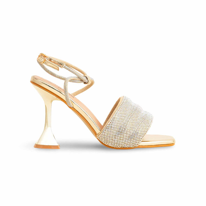 Golden Fancy Bridal Sandal For Ladies FN6104