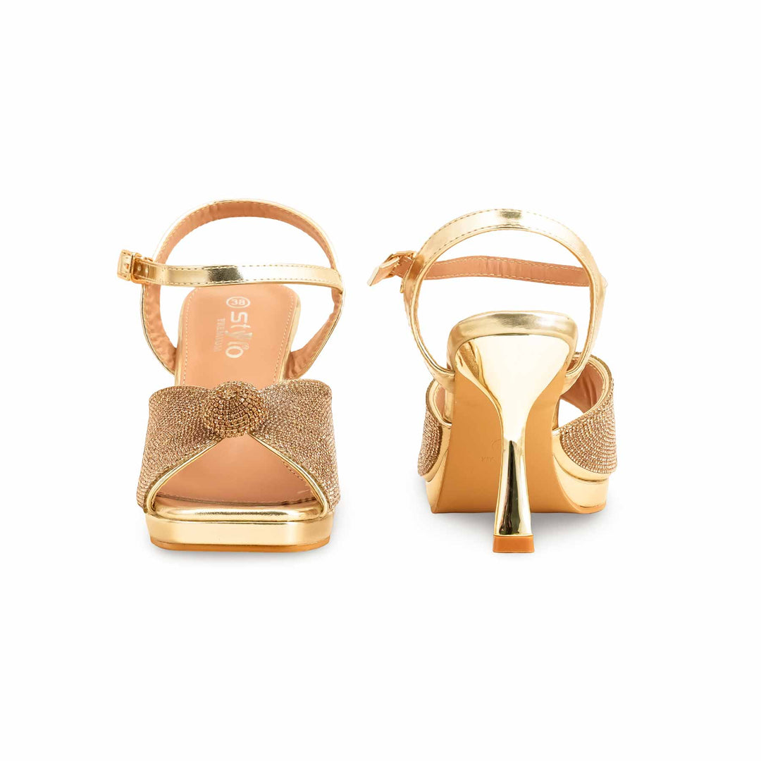 Golden Fancy Bridal Sandal For Women FN6105
