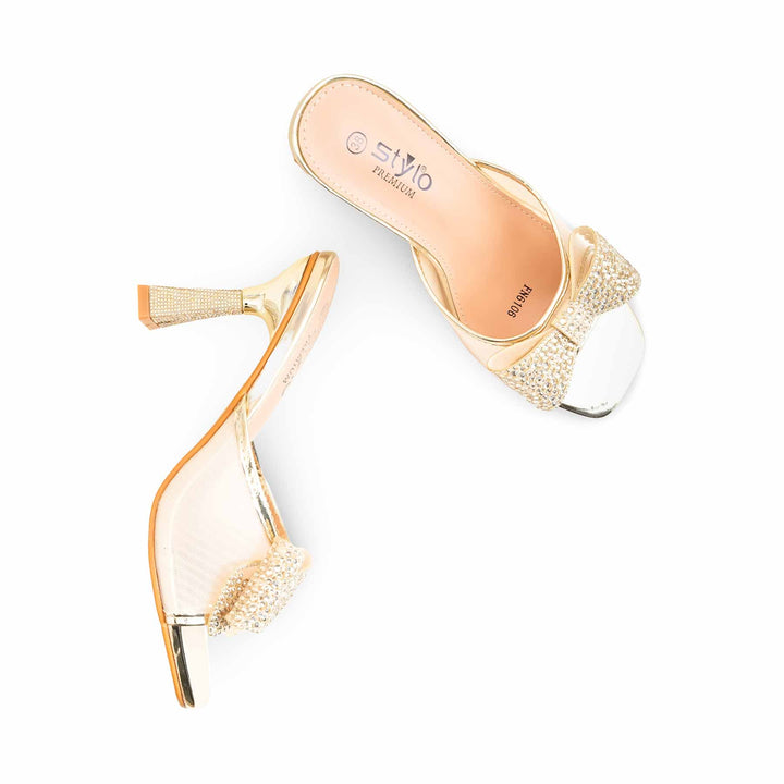 Golden Fancy Bridal Sandal For Women FN6106