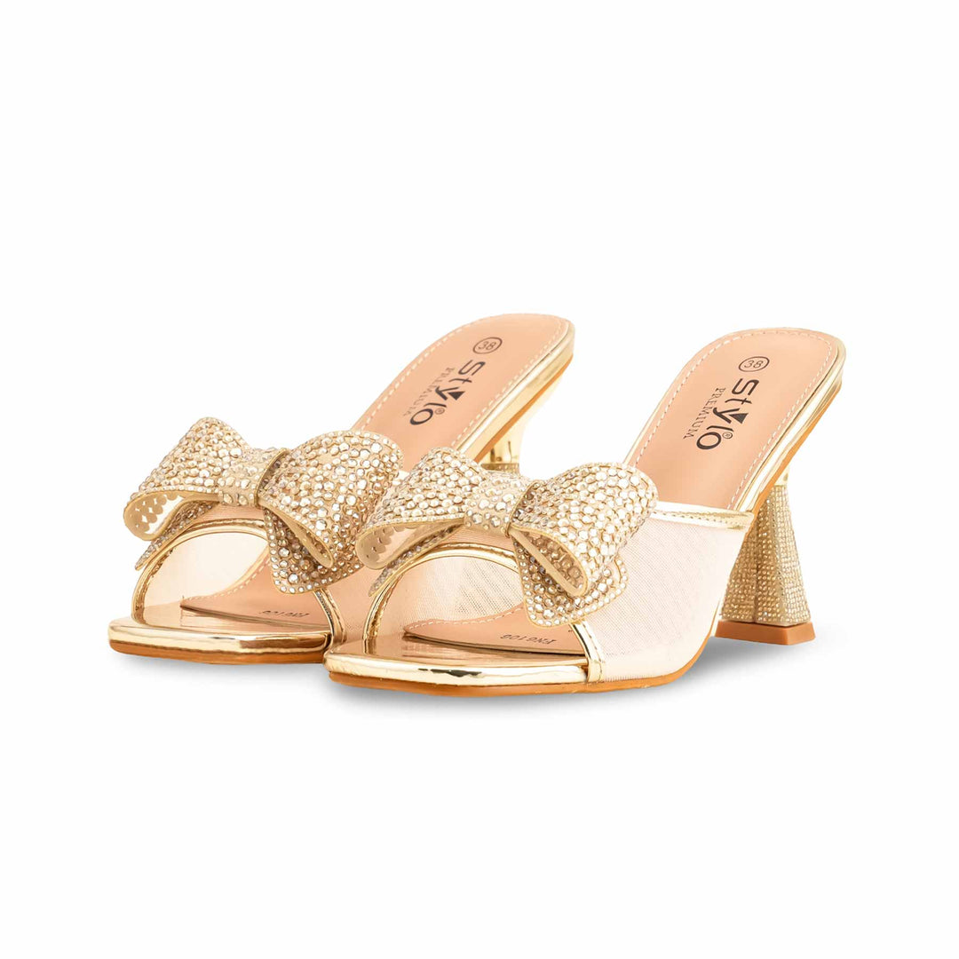 Golden Fancy Bridal Sandal For Women FN6106