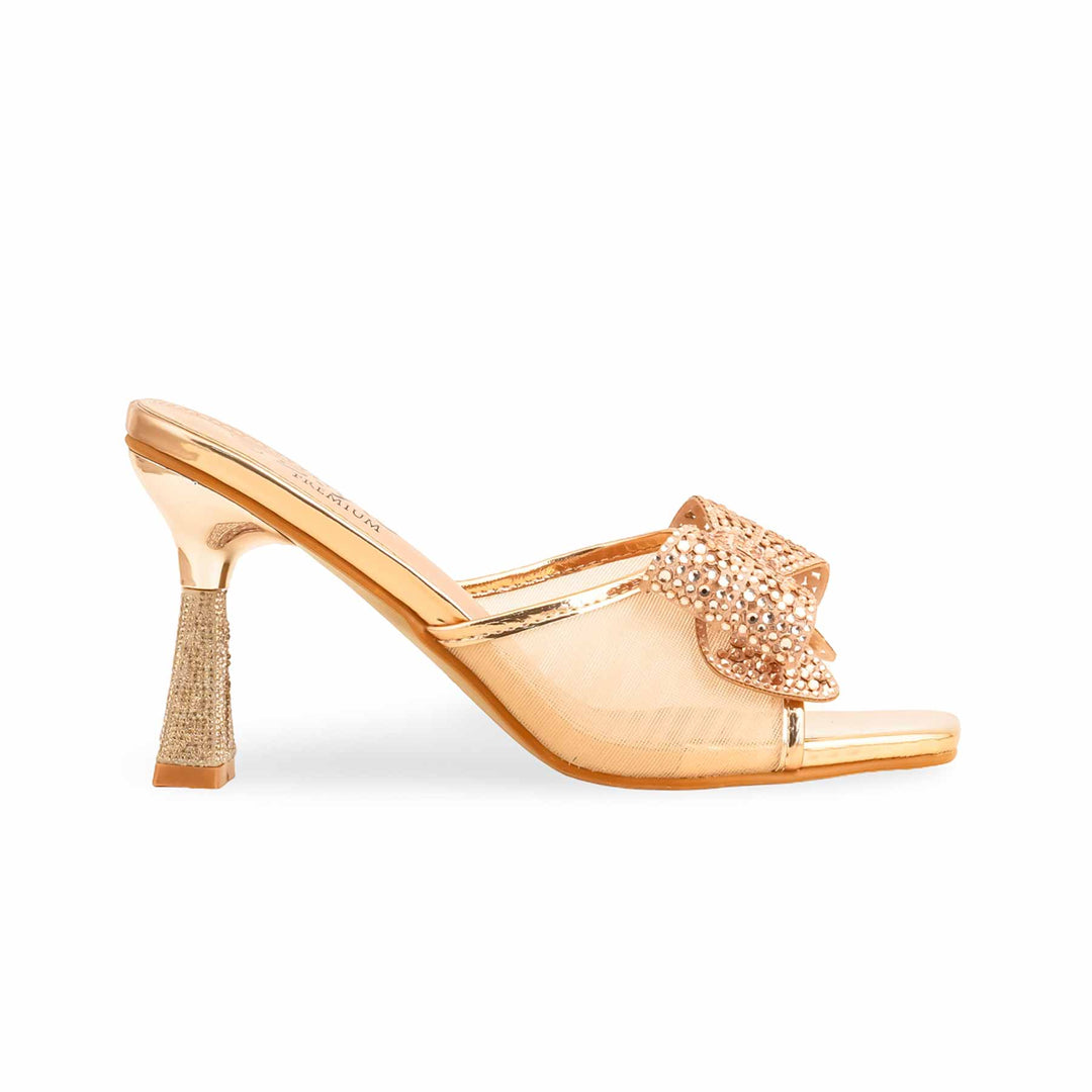 Peach Fancy Bridal Sandal For Women FN6106