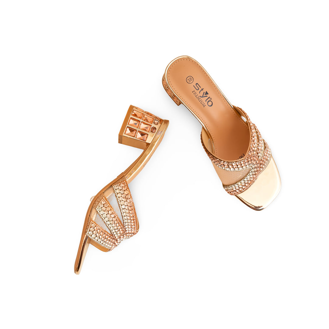 Peach Fancy Bridal Sandal FN6107