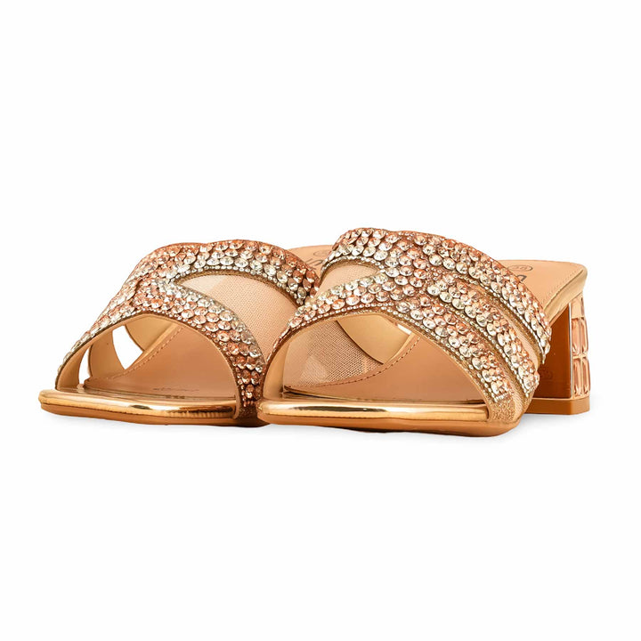 Peach Fancy Bridal Sandal FN6107
