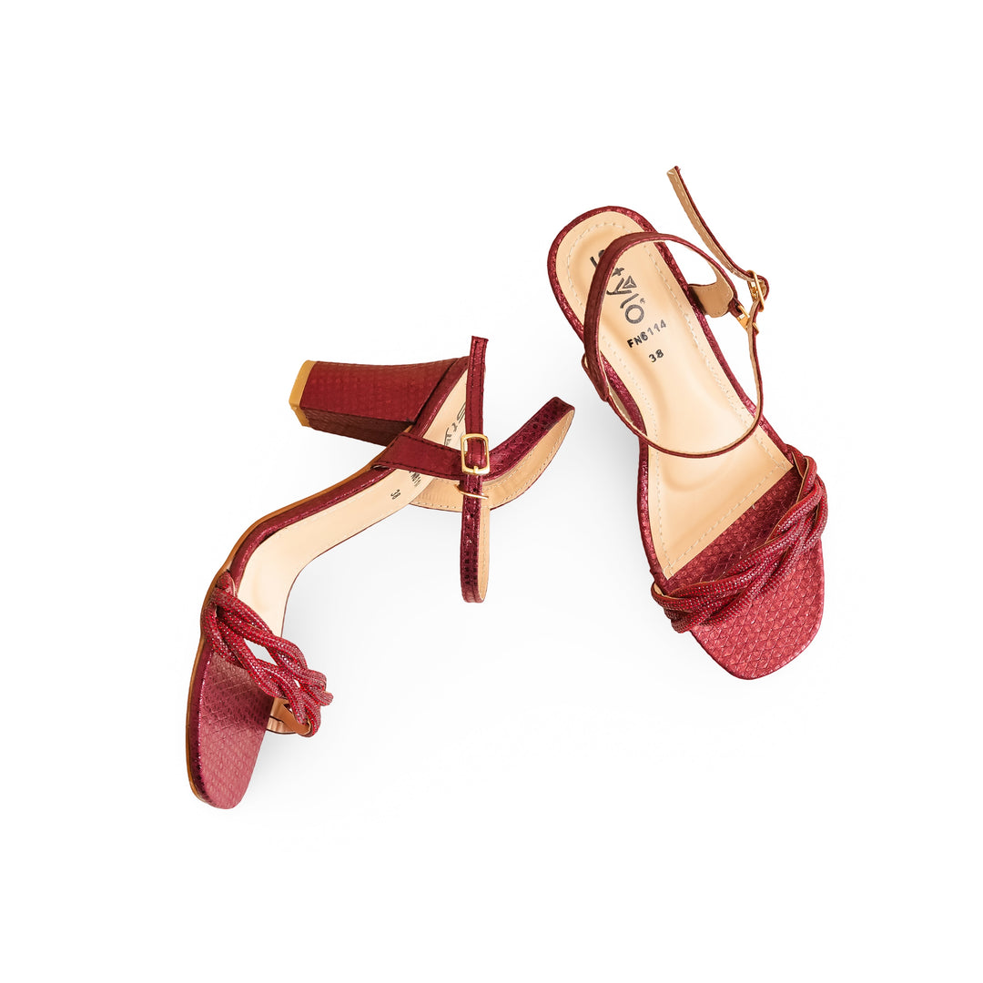 Maroon Fancy Sandal FN6114