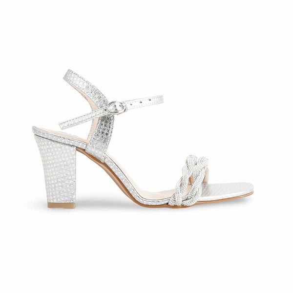 Silver Fancy Sandal FN6114