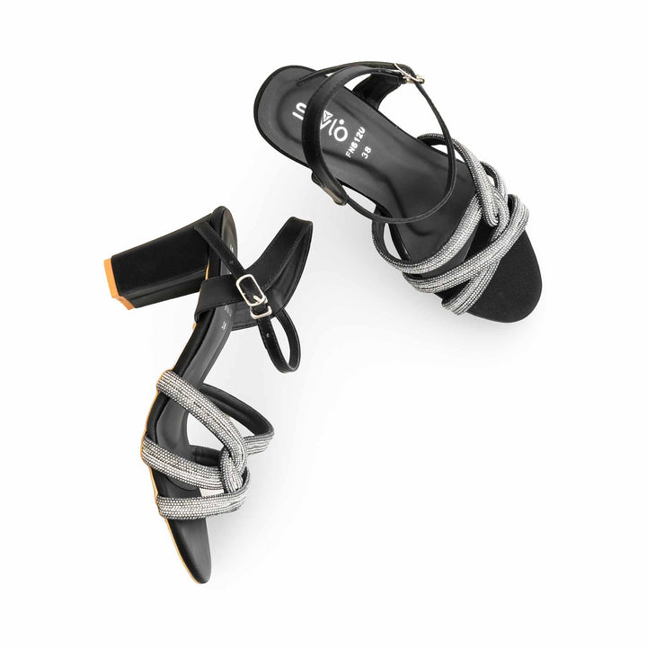 Black Fancy Sandal FN6120
