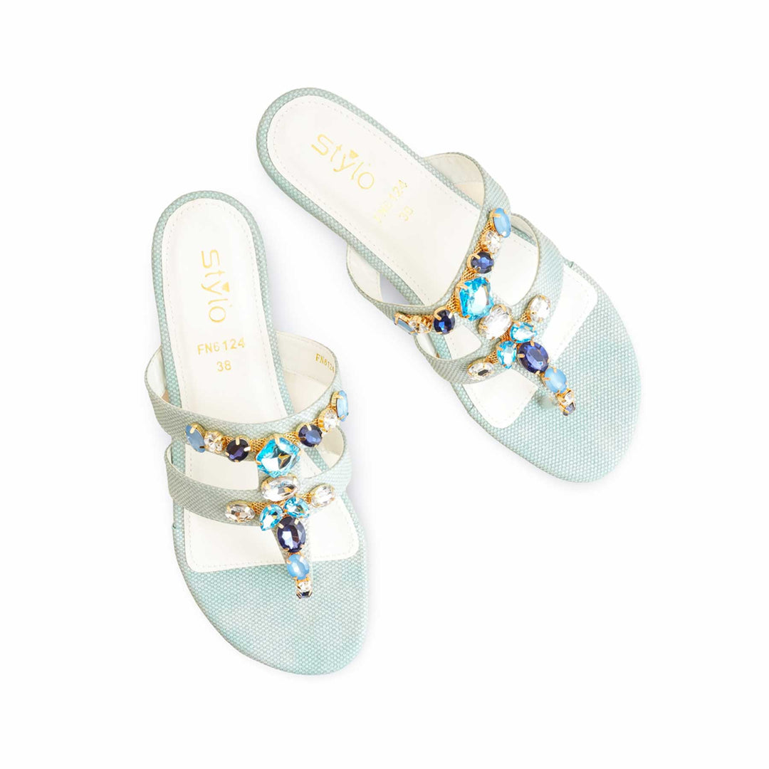 Blue Fancy Sandal FN6124
