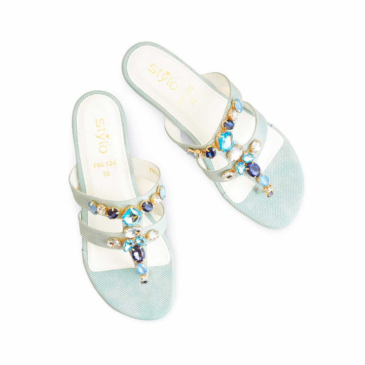Blue Fancy Sandal FN6124