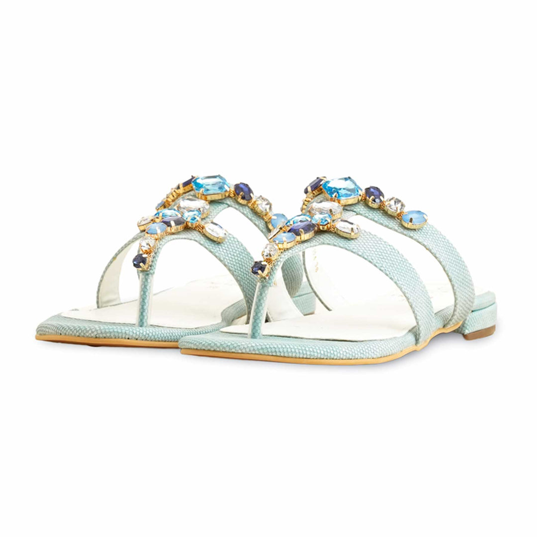 Blue Fancy Sandal FN6124