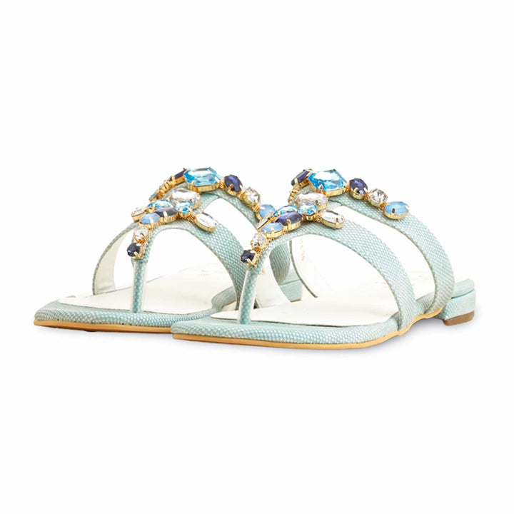 Blue Fancy Sandal FN6124