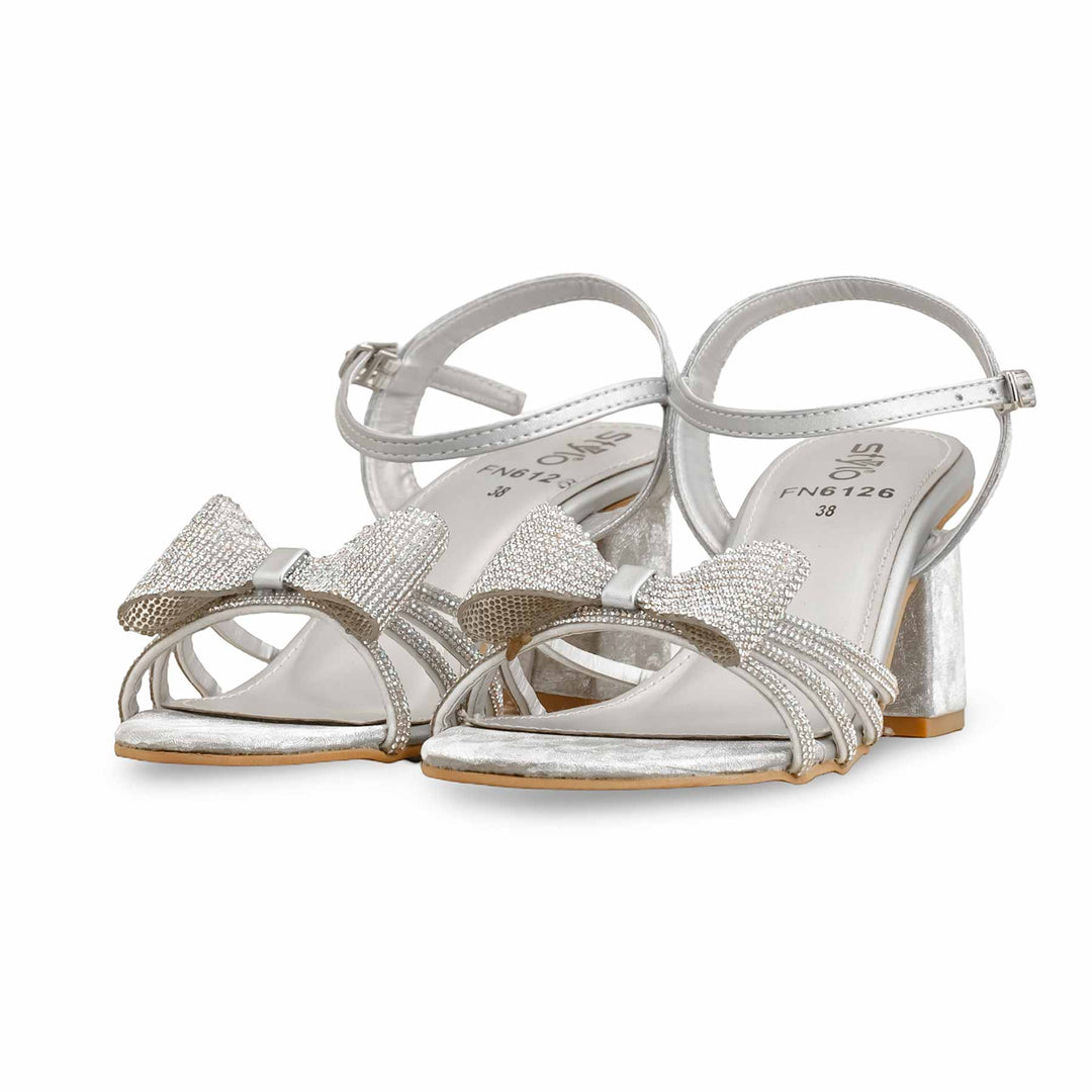 Silver Fancy Sandal FN6126