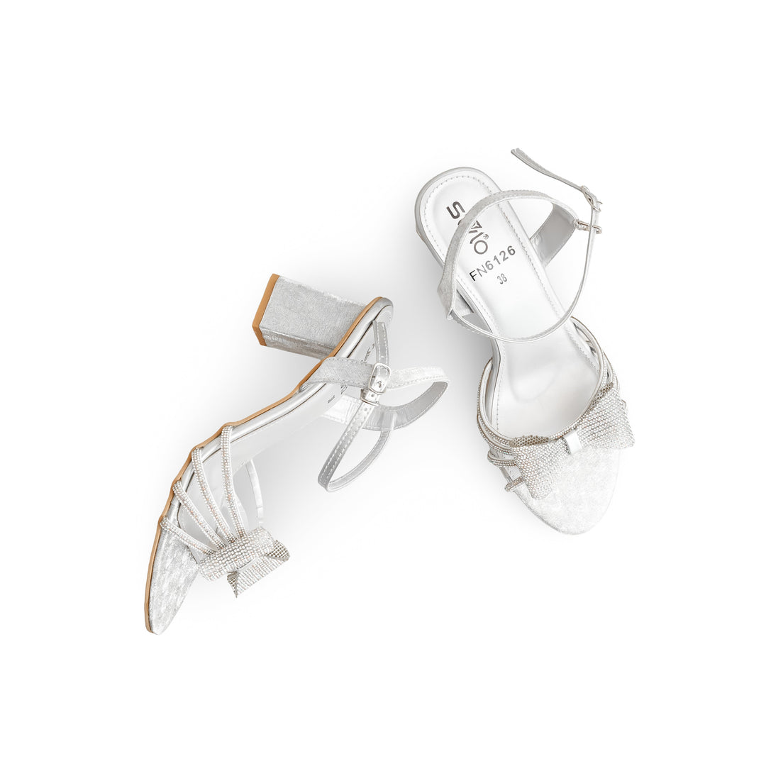 Silver Fancy Sandal FN6126