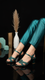 Green Fancy Women Sandal FN6128