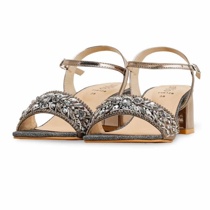 Grey Fancy Sandal FN6129