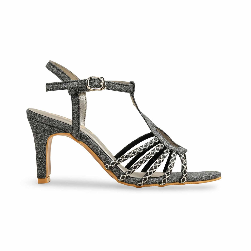 Black Fancy Sandal For Women FN6131