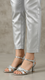 Silver Fancy Sandal For Women FN6135