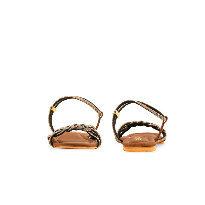 Brown Fancy Sandal FN6139