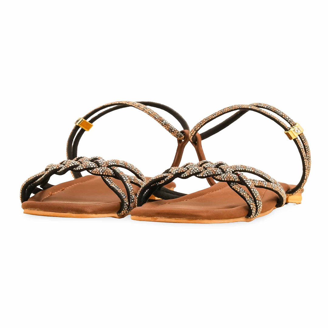 Brown Fancy Sandal FN6139