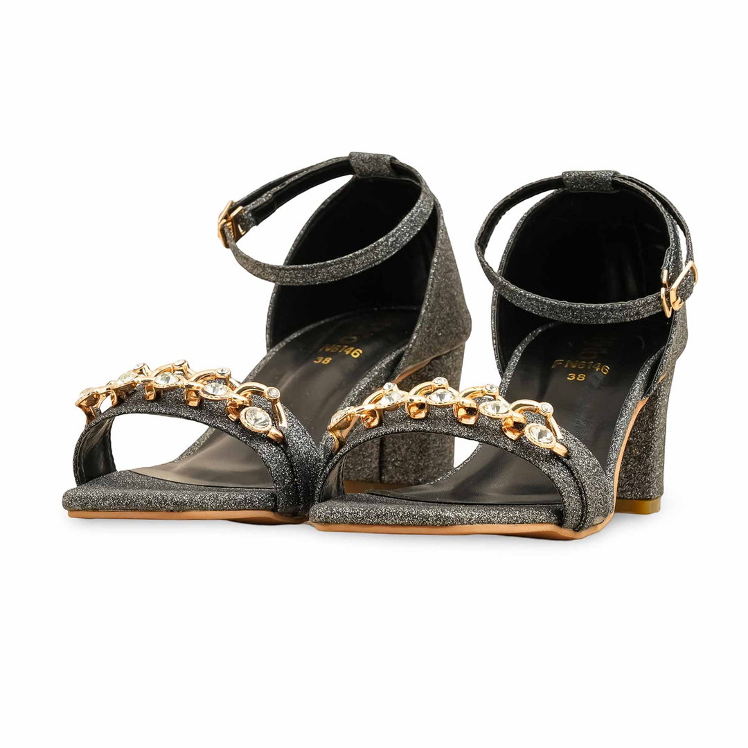 Grey Fancy Sandal FN6146
