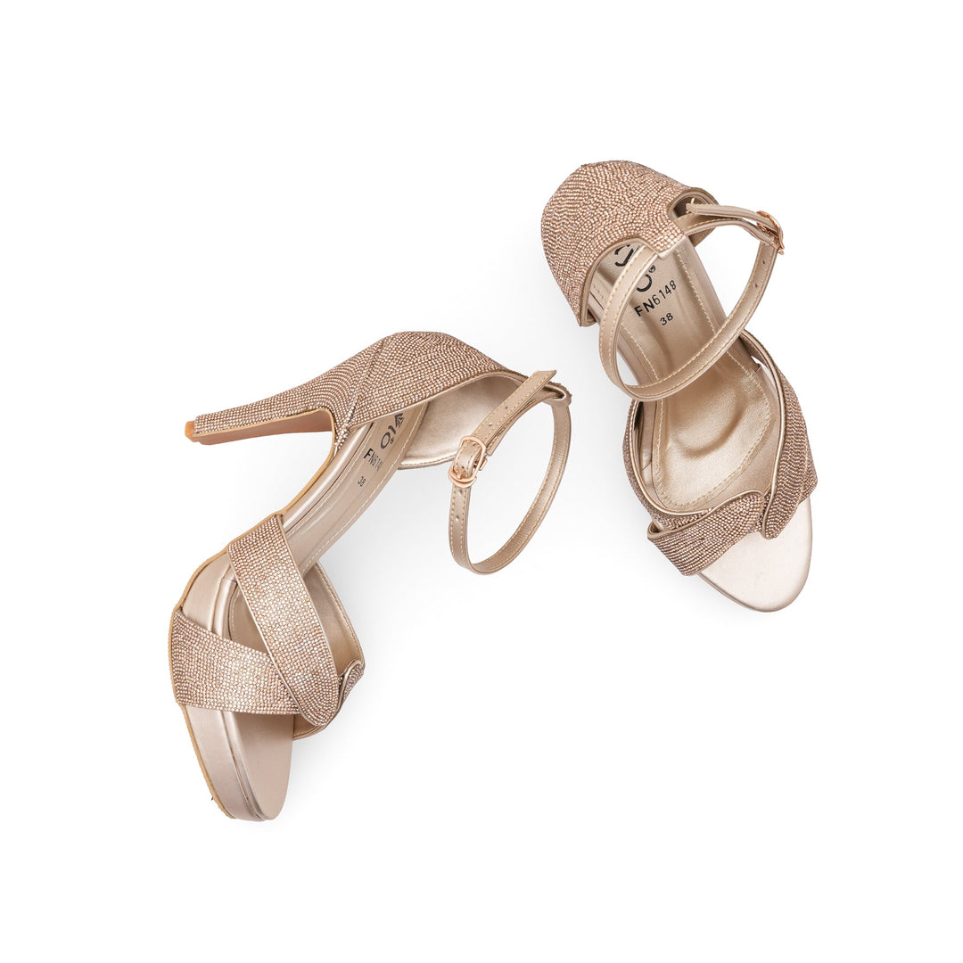 Golden Fancy Bridal Sandal FN6148