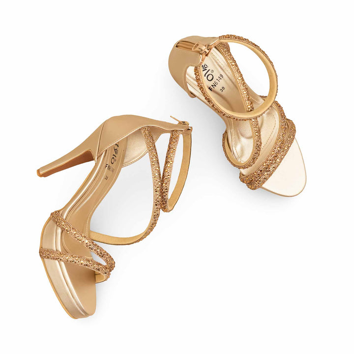 Golden Fancy Bridal Sandal FN6149