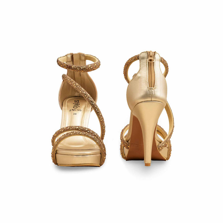 Golden Fancy Bridal Sandal FN6149