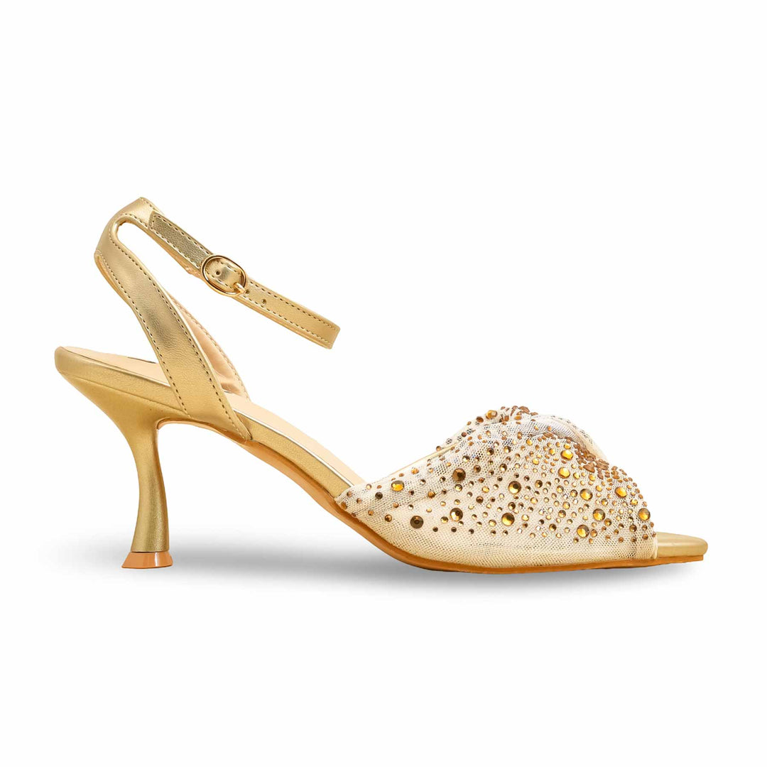 Bronze Fancy Sandal For Women FN6157