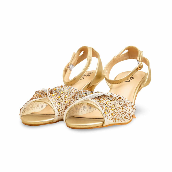 Bronze Fancy Sandal For Women FN6157