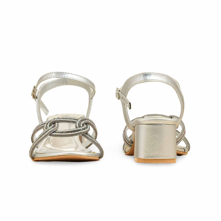 Silver Fancy Women Sandal FN6159