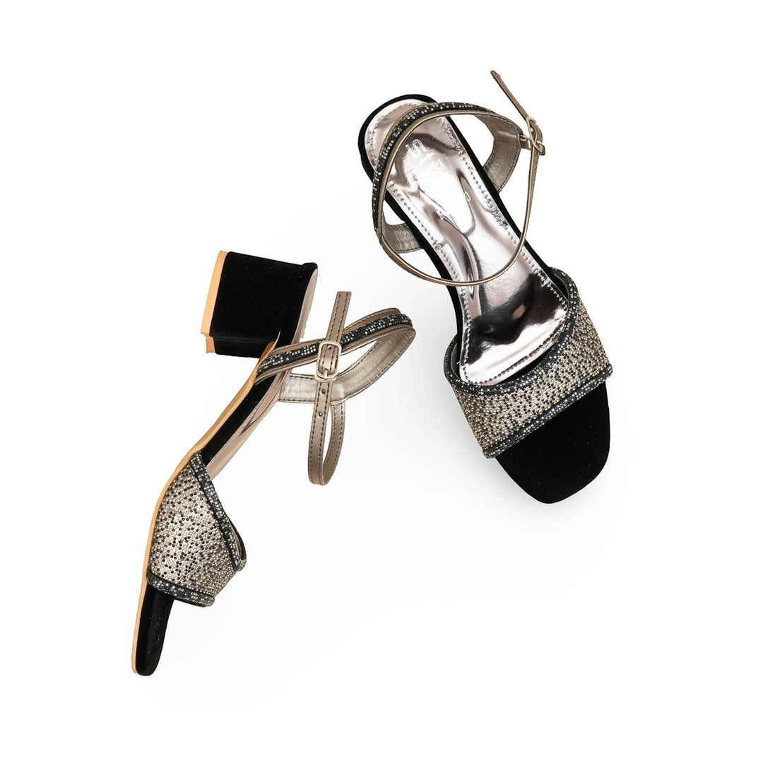 Grey Fancy Sandal For Women FN6160