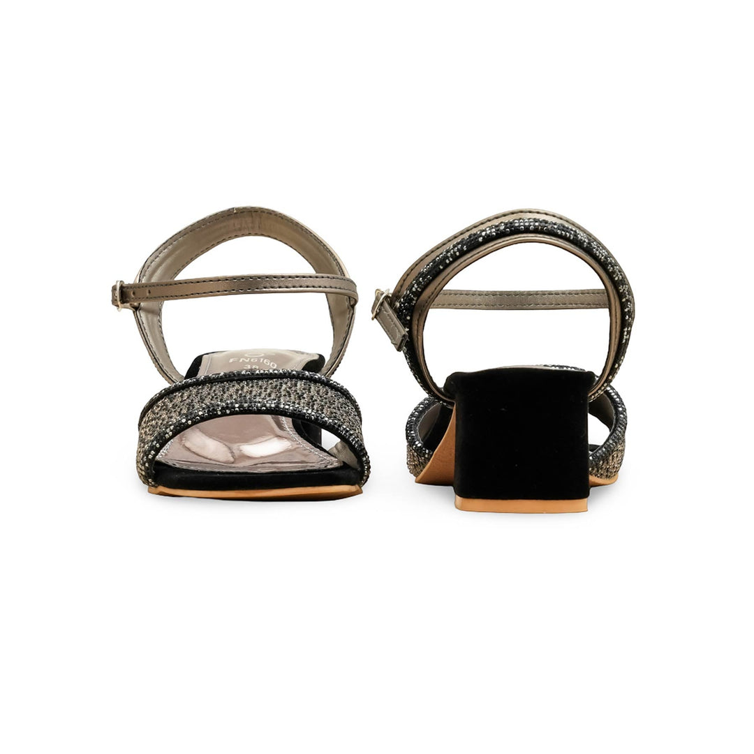 Grey Fancy Sandal For Women FN6160