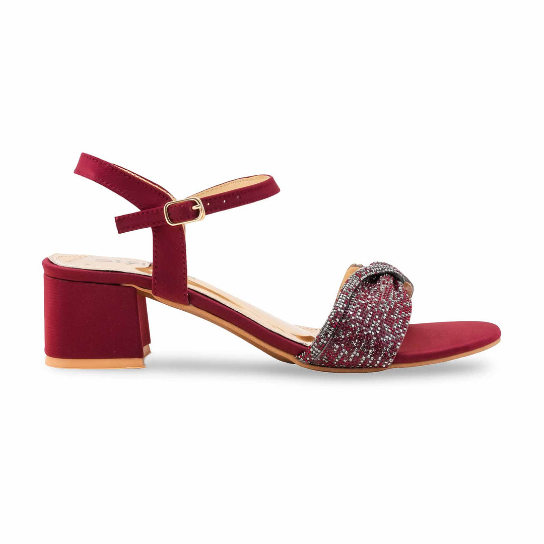 Maroon Fancy Women Sandal FN6161