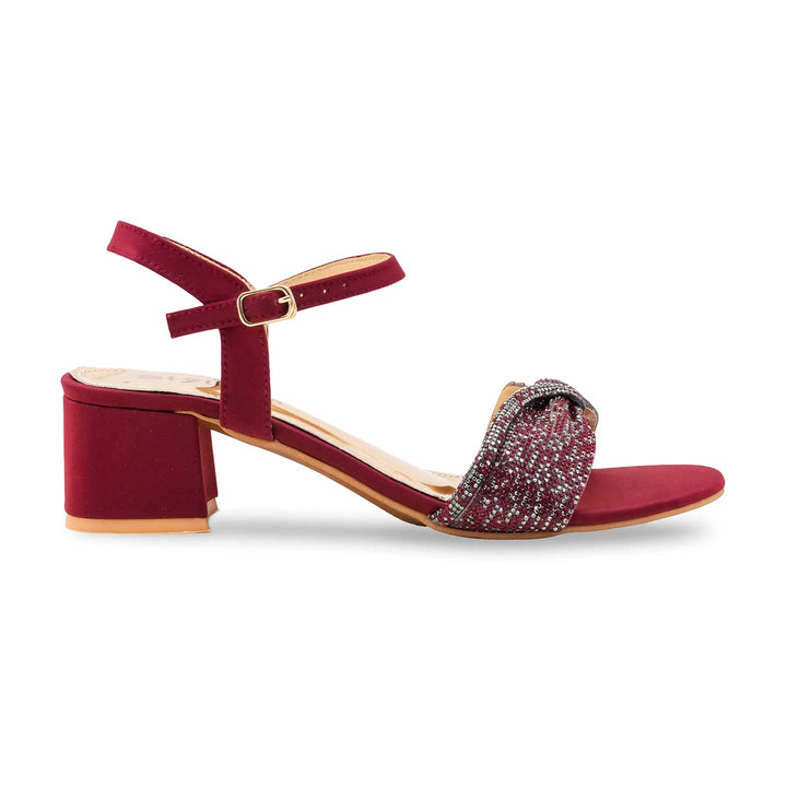Maroon Fancy Women Sandal FN6161
