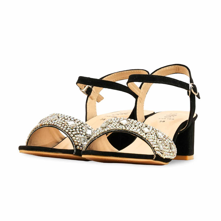 Black Fancy Women Sandal FN6166