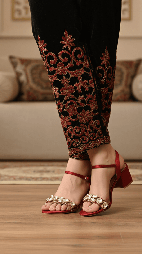 Maroon Fancy Sandal FN6167