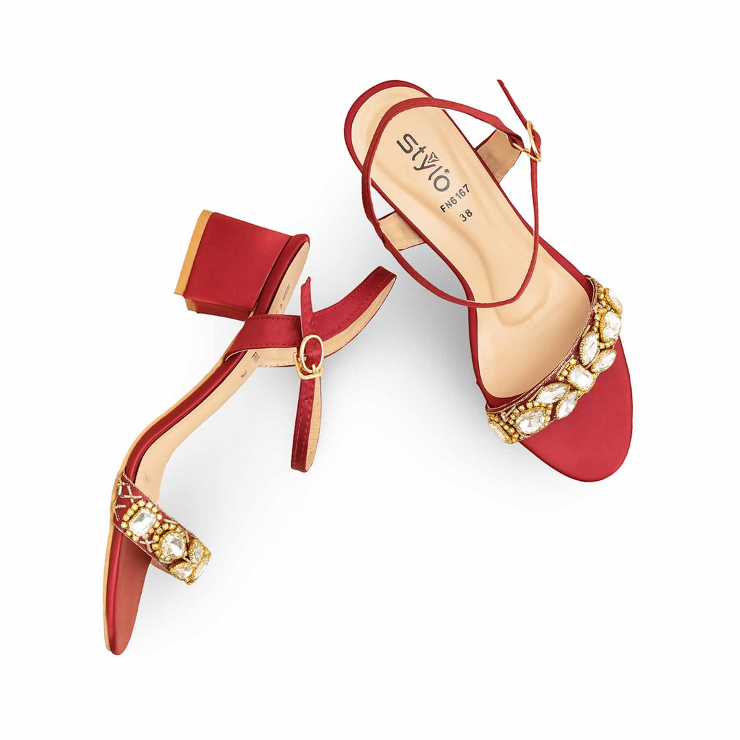 Maroon Fancy Sandal FN6167