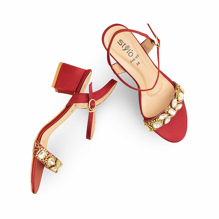 Maroon Fancy Sandal FN6167
