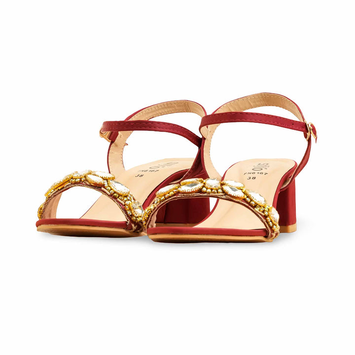 Maroon Fancy Sandal FN6167