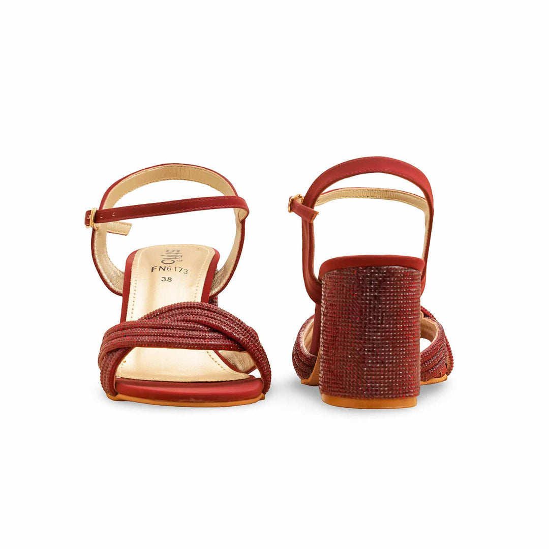Maroon Fancy Sandal FN6173