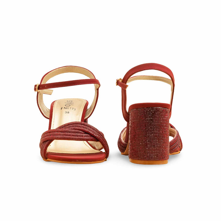 Maroon Fancy Sandal FN6173