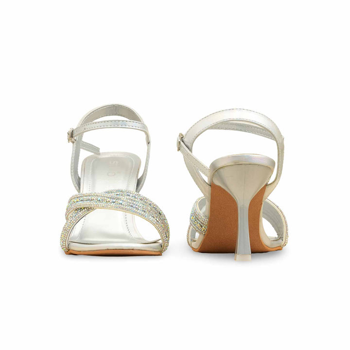Silver Fancy Women Sandal FN6182